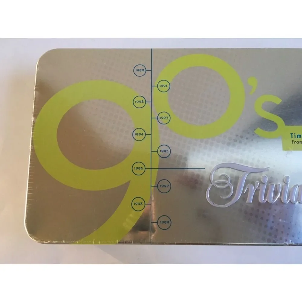 NEW Trivial Pursuit 90s Time Capsule Edition Trivia Metal Case Parker Brothers